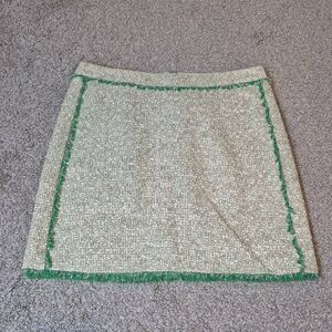 J. Crew Women's Glimmer Tweed Mini Skirt Size 2